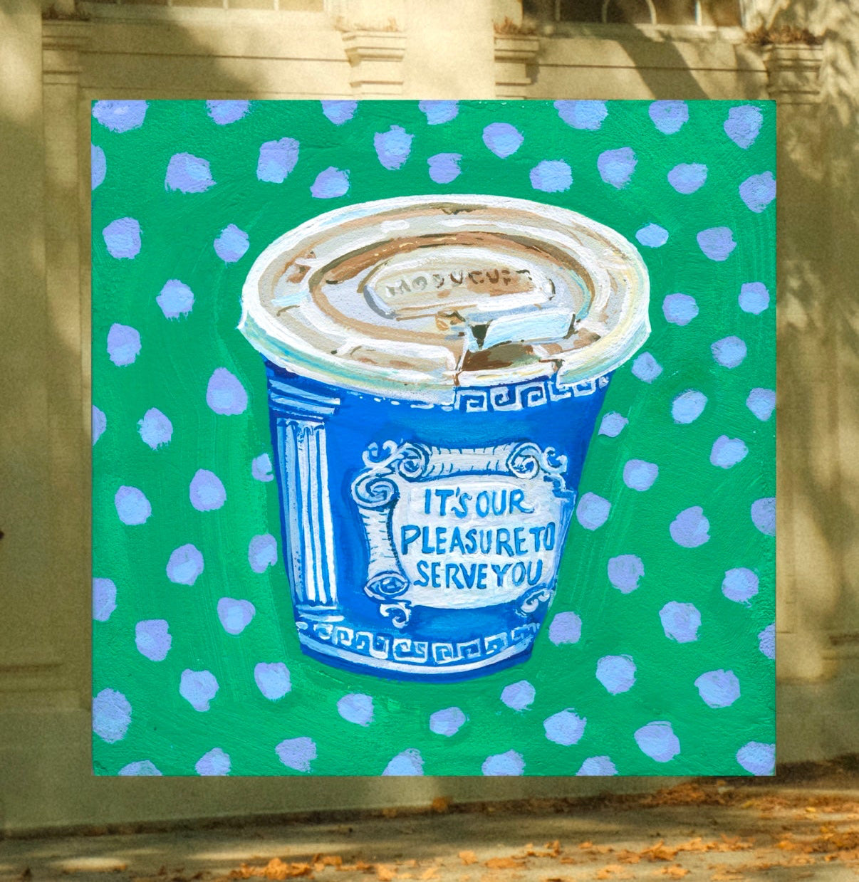 Greek Coffee Cup Print