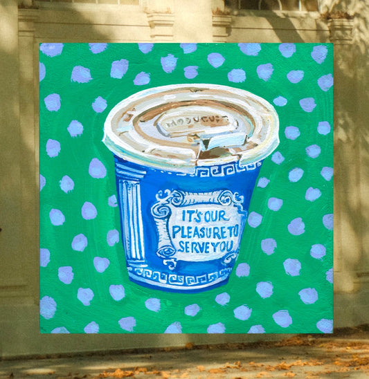 Greek Coffee Cup Print