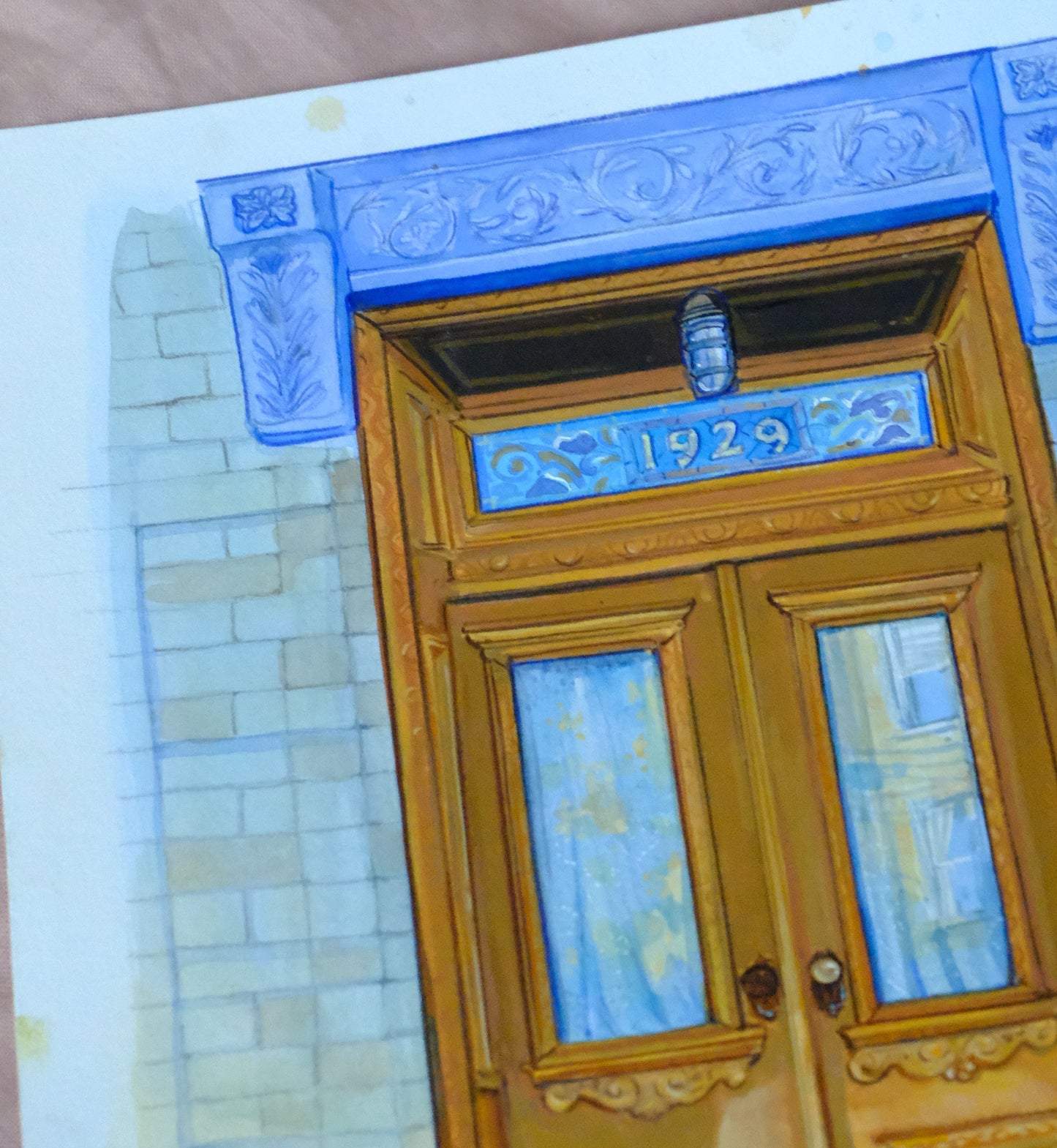 Ridgewood Door Original Illustration