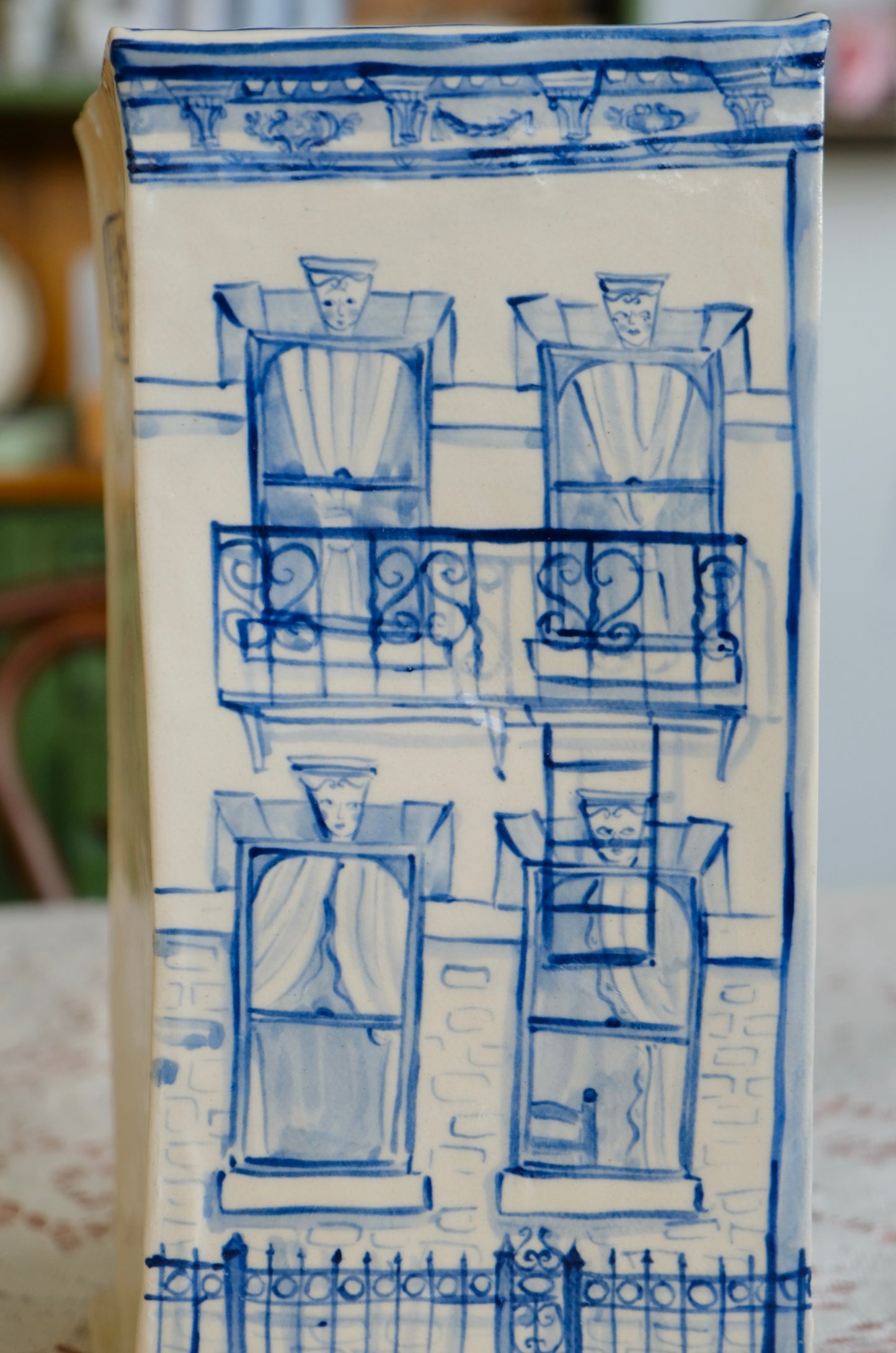 Faces and Places Apartment Vase