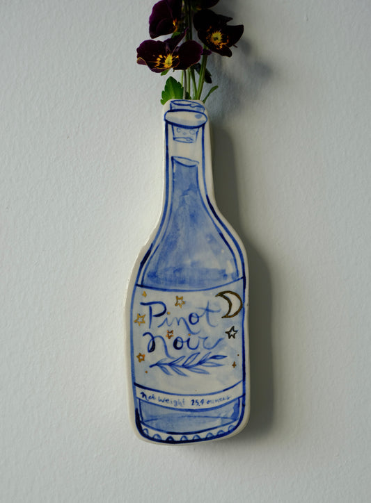 Pinot Noir Golden Wall Vase