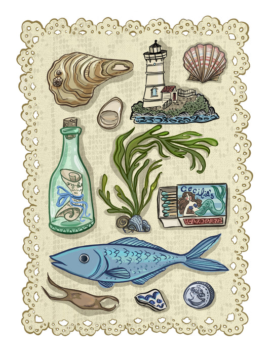 Seashore Treasures Art Print