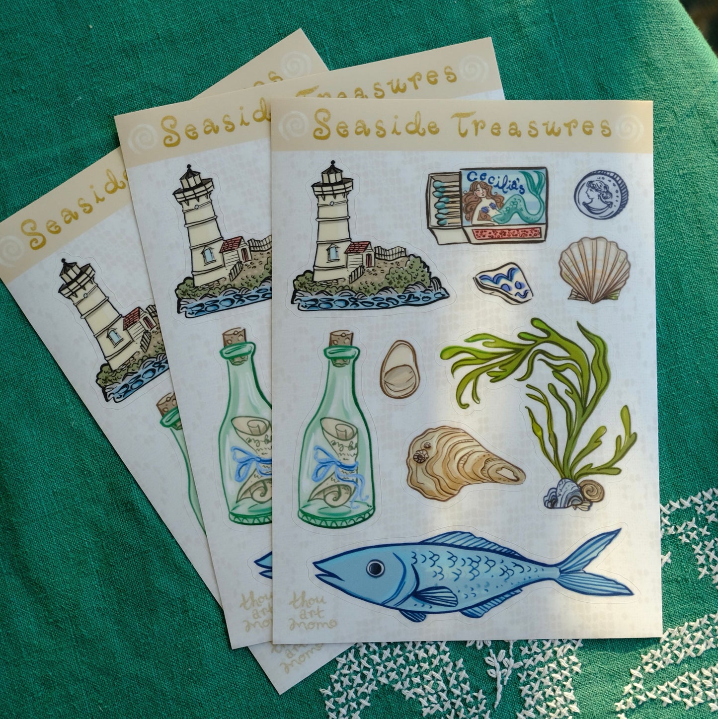 Seaside Treasures Sticker Sheet