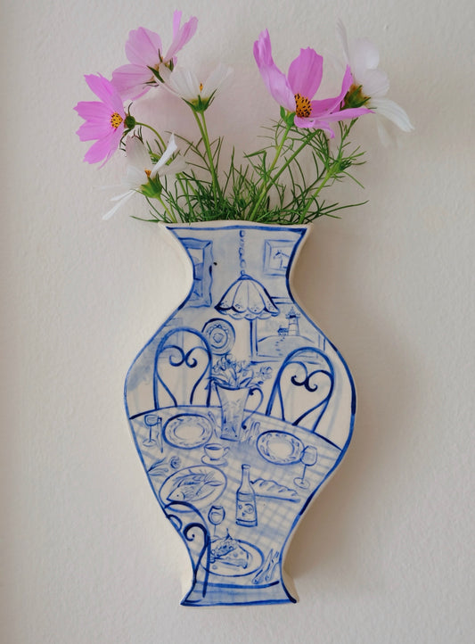 Sunday Night Still Life Wall Vase