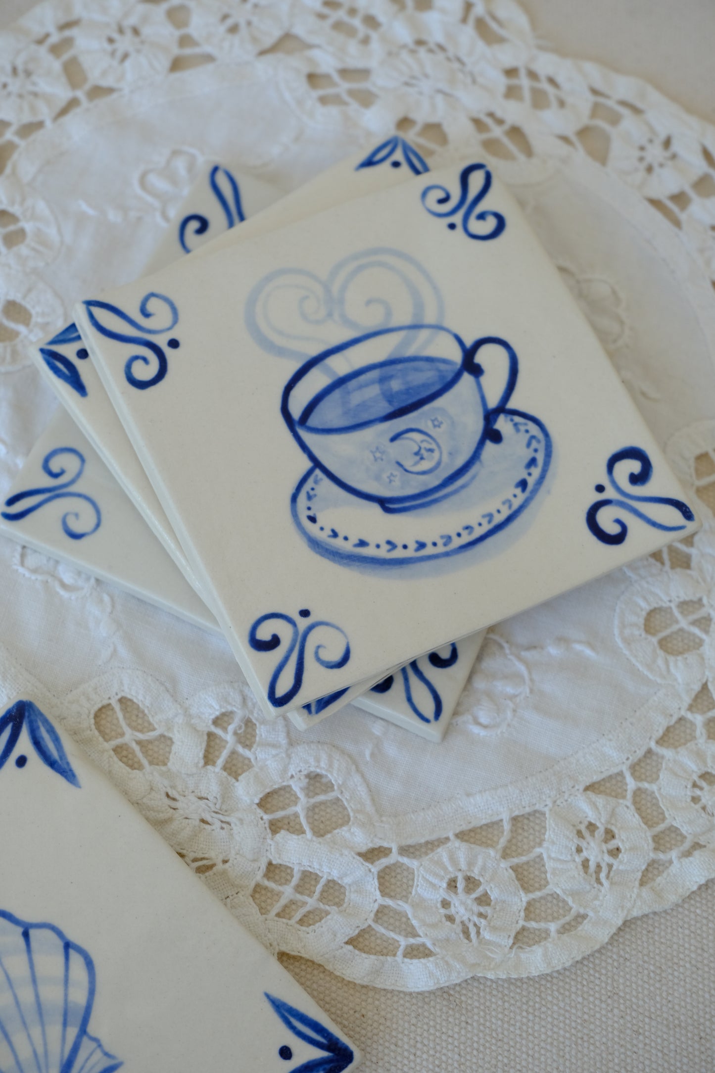 Blue Delft Tile Set
