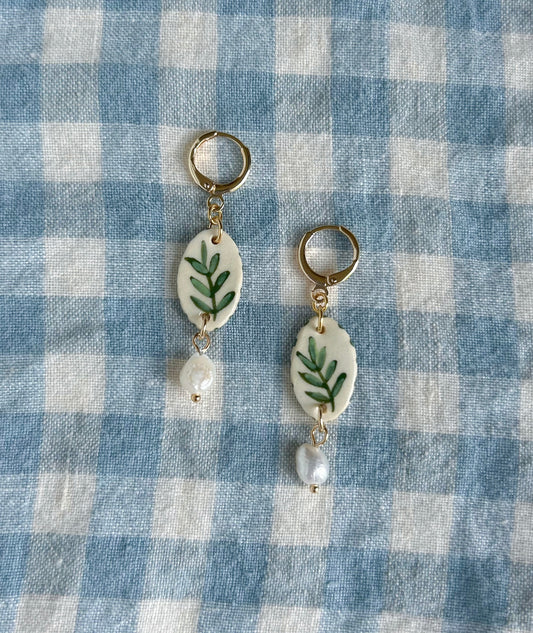 Little Green Ferns Earrings