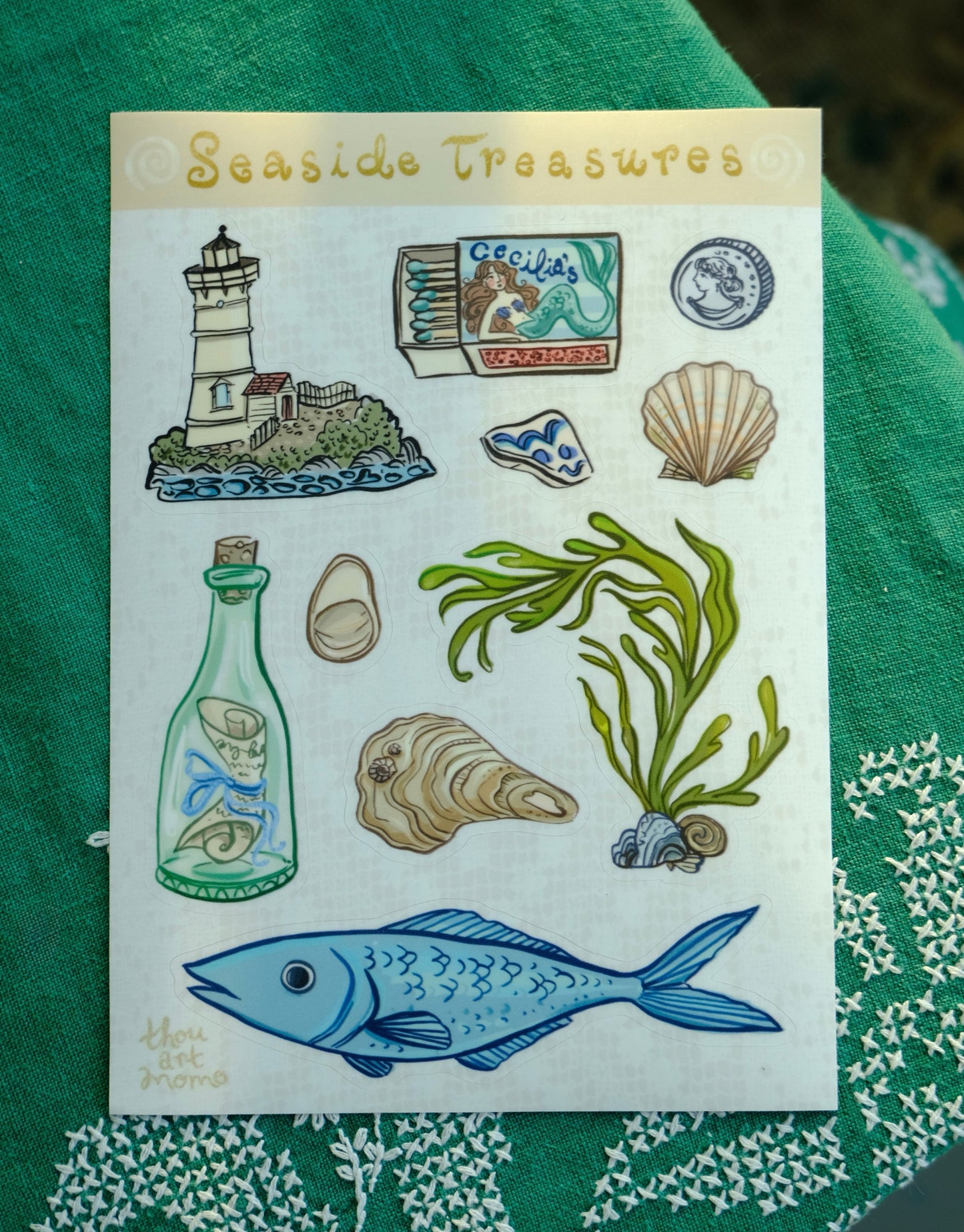 Seaside Treasures Sticker Sheet