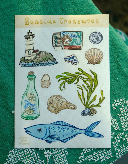 Seaside Treasures Sticker Sheet