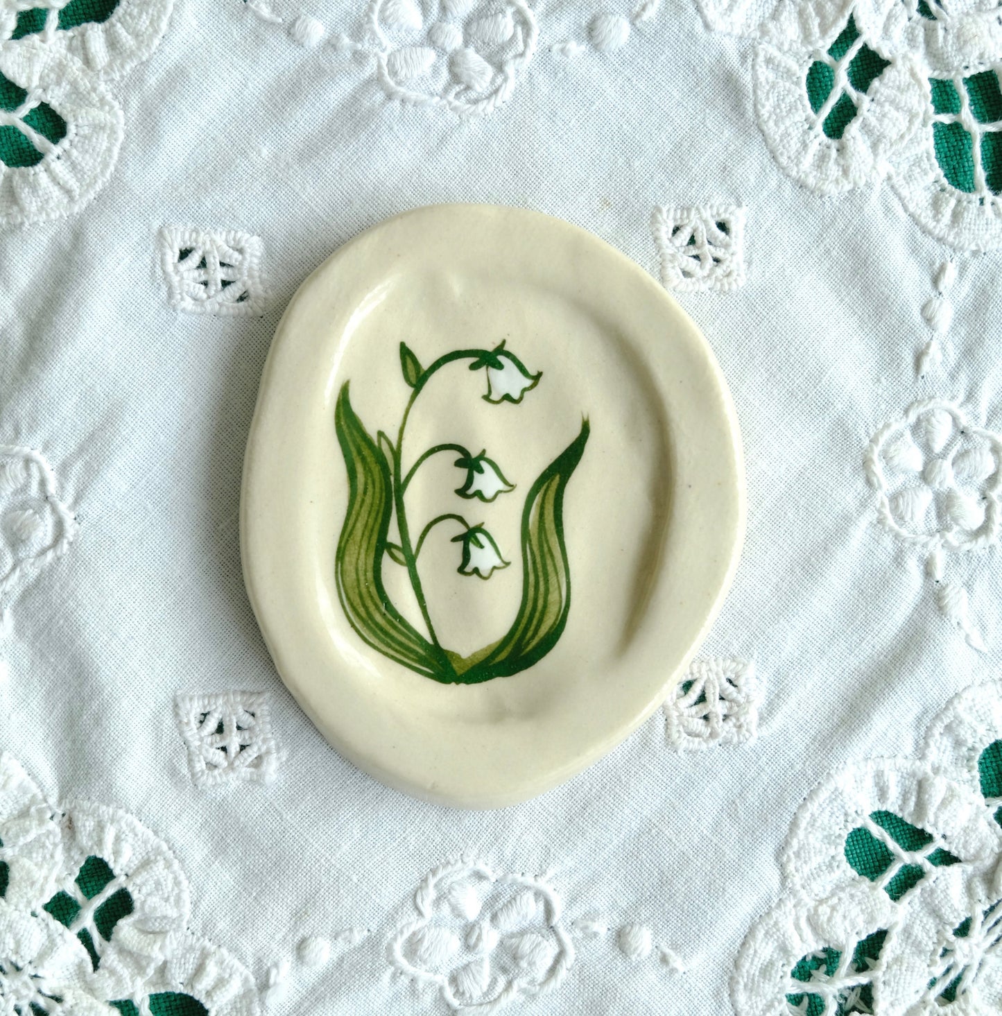 Lily of the Valley Trinket Plate