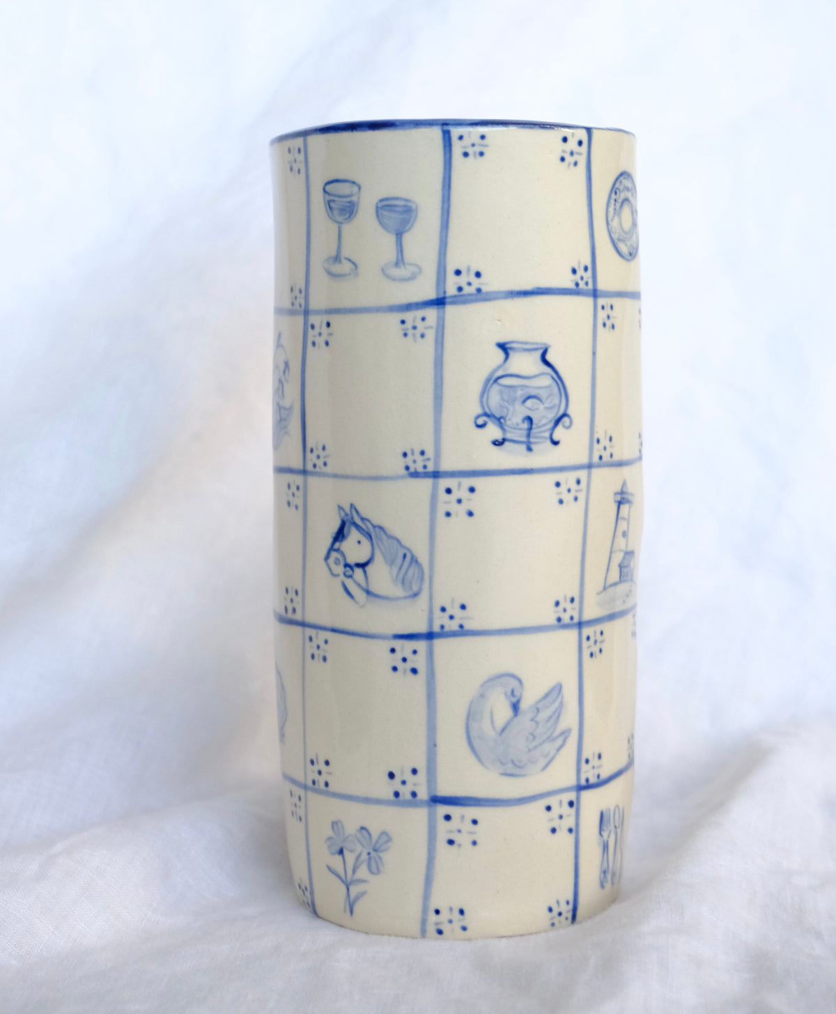 Portuguese Tile Vase