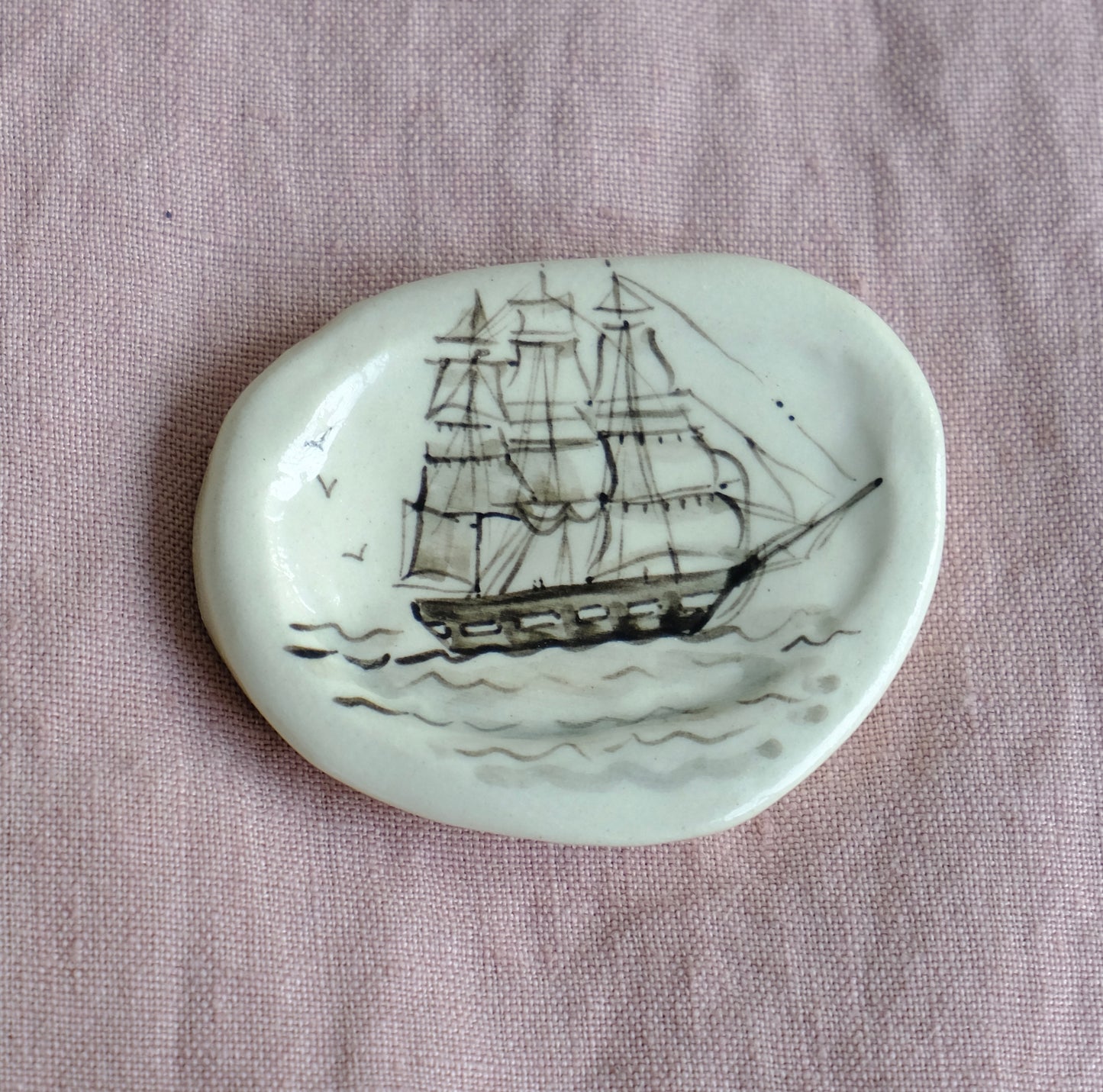 April One of a Kind Trinket Plates