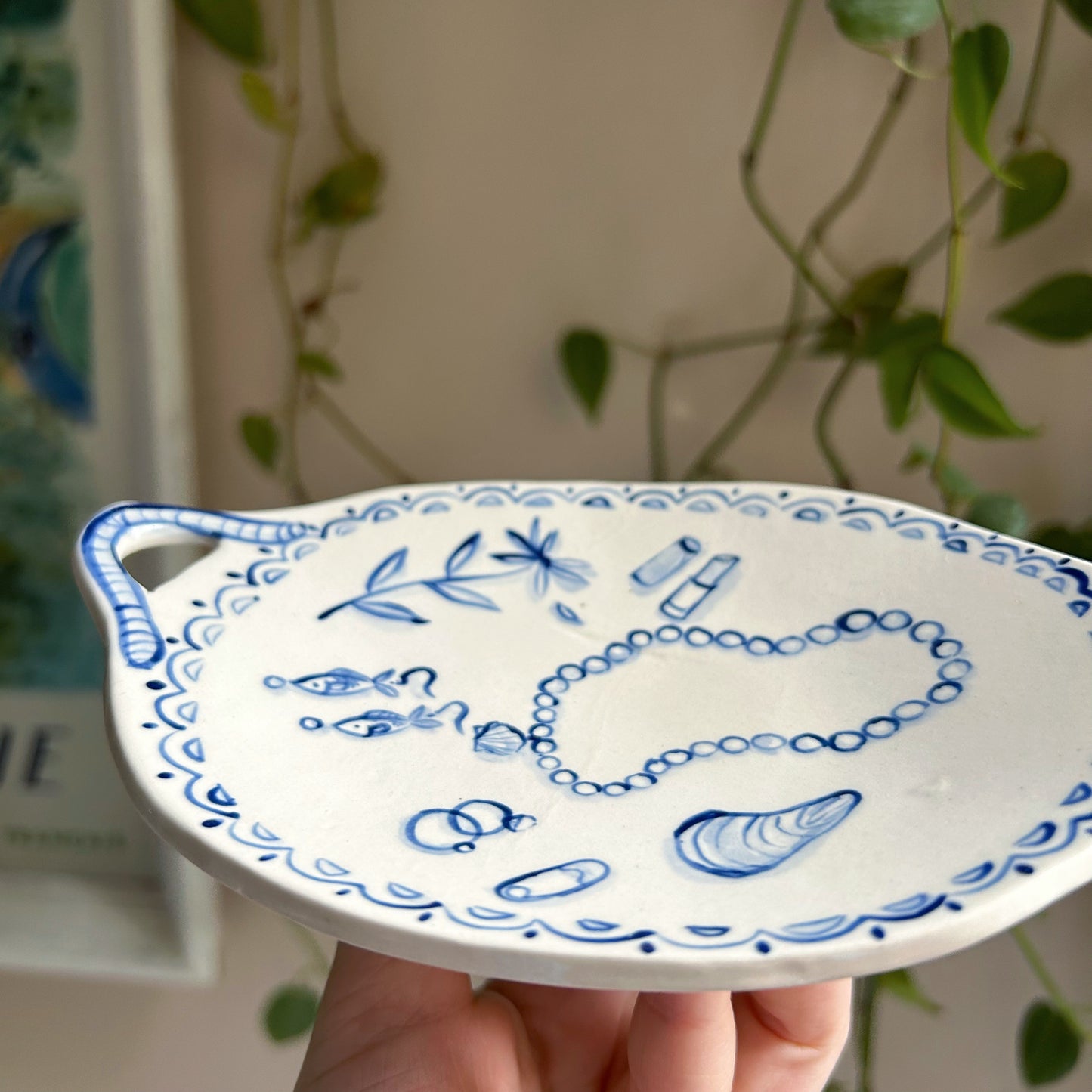 Handpainted Jewelry Plate