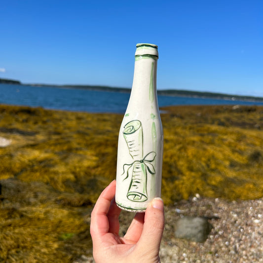 Message in a Bottle Bud Vase