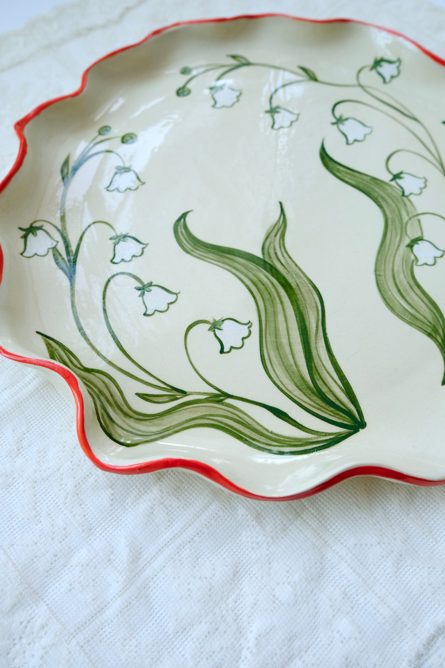 Lily of the Valley Serving Plate