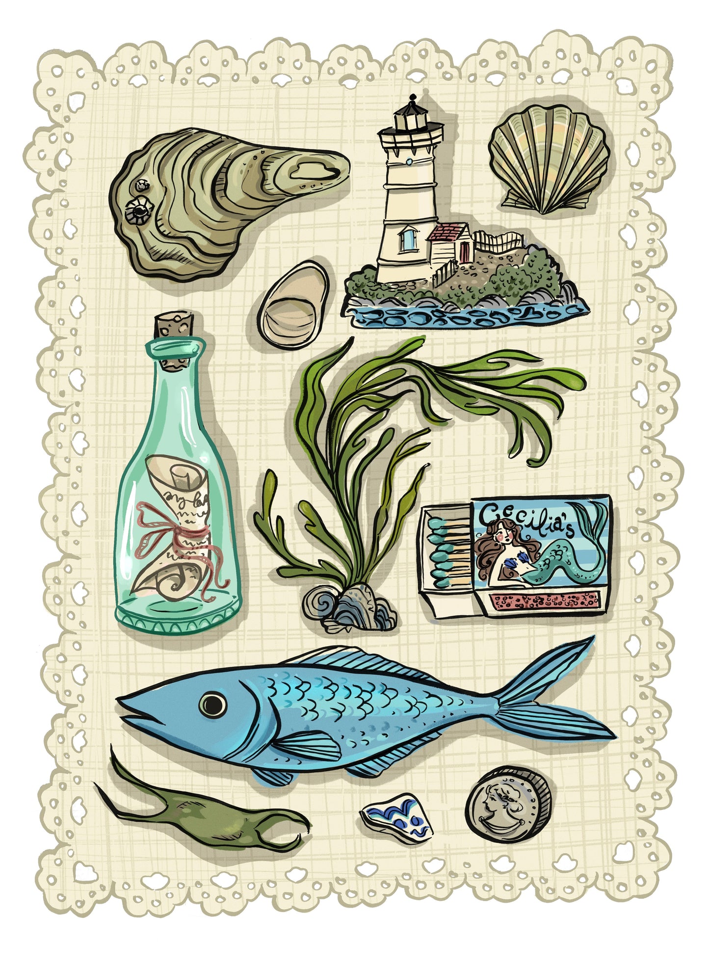 Seashore Treasures Art Print