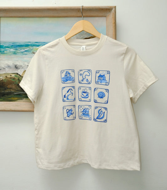 Storybook Tile Boxy Tee