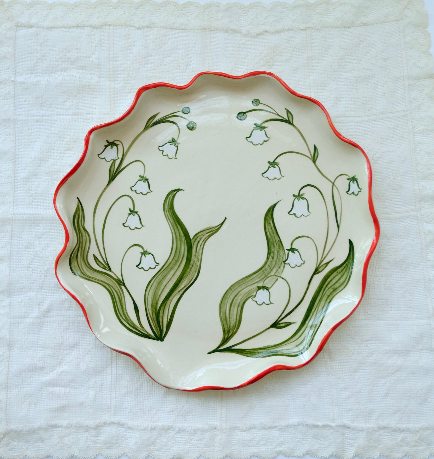 Lily of the Valley Serving Plate