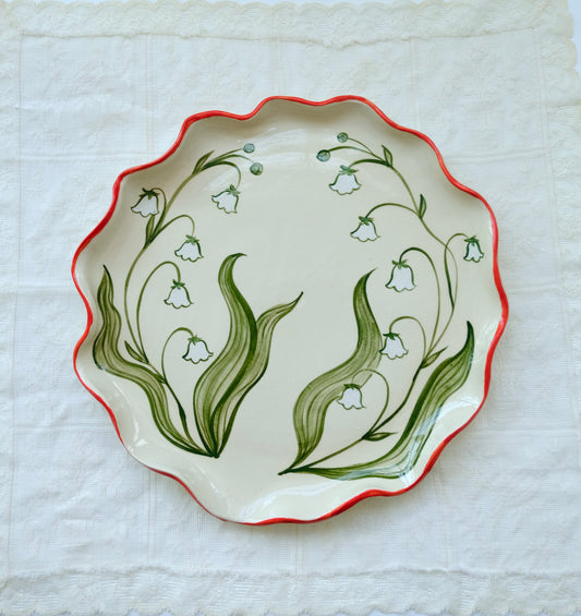 Lily of the Valley Serving Plate