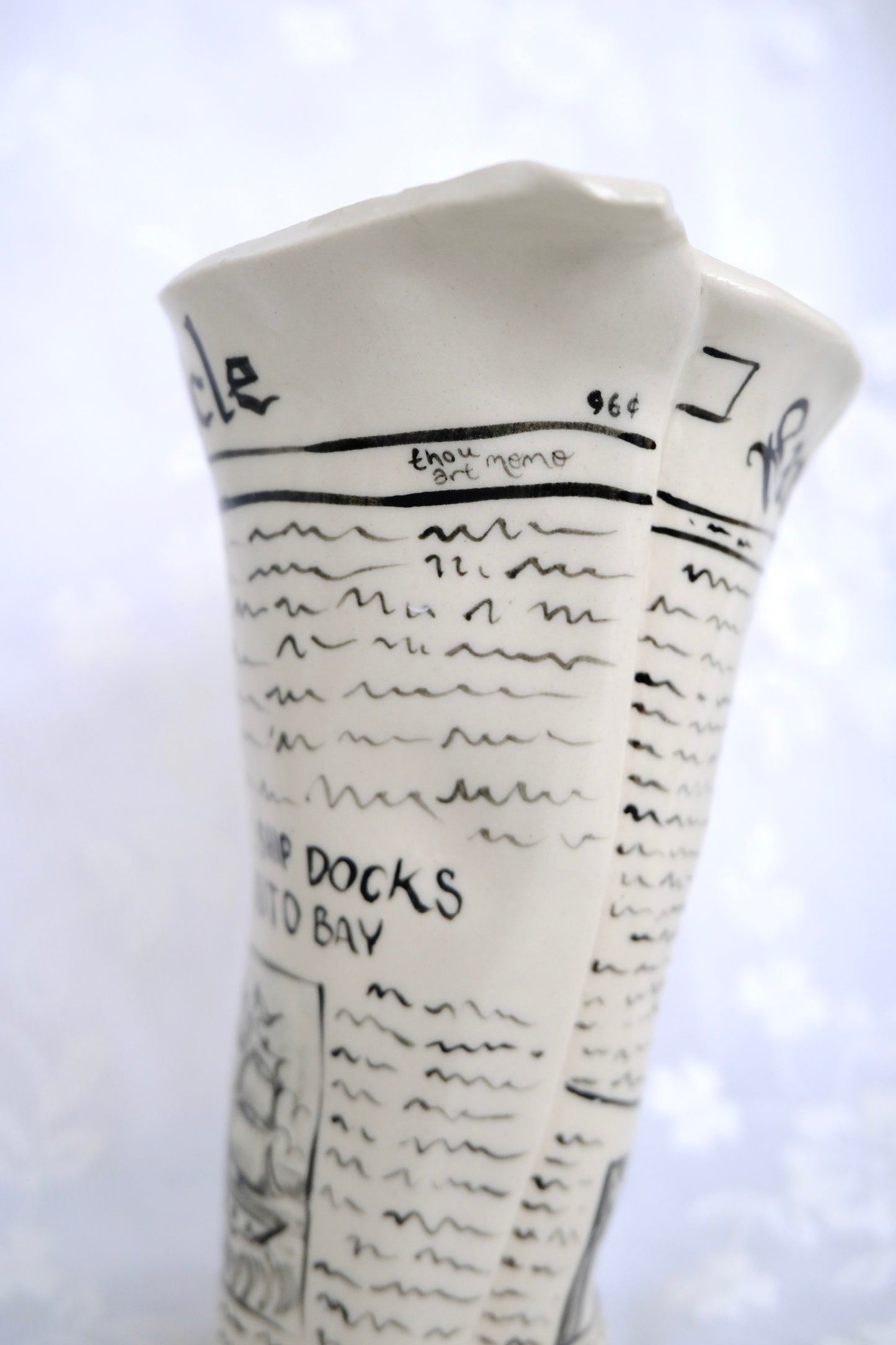 San Francisco Chronicle Newspaper Vase 2