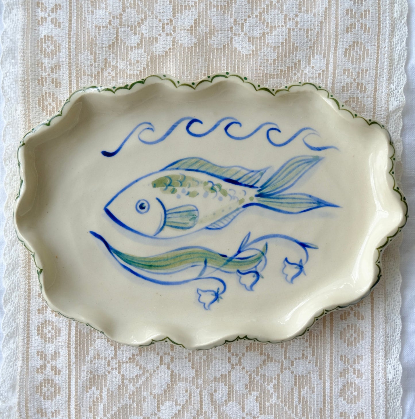 Fish and Lily Plate