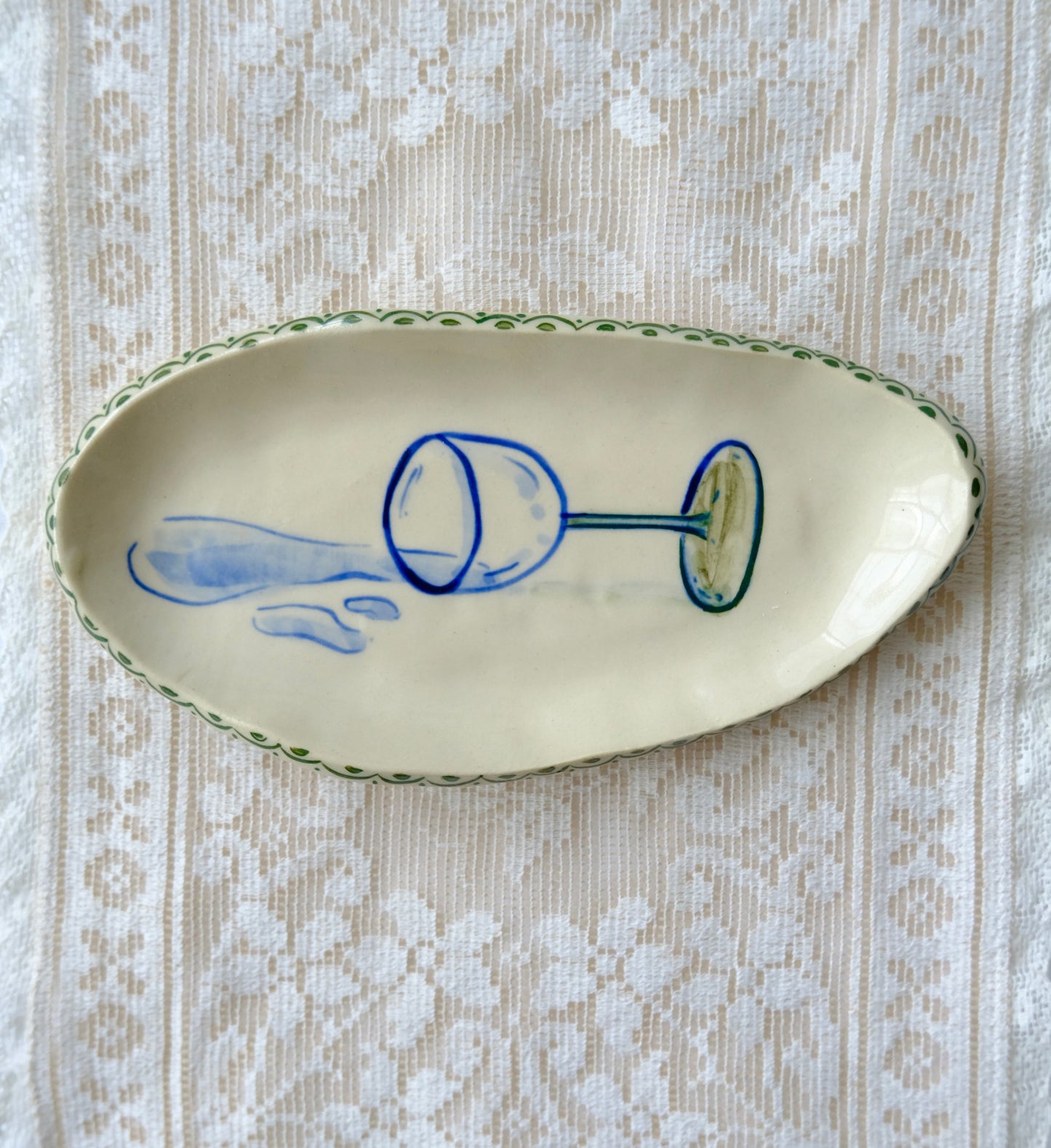 Spilled Glass Dish