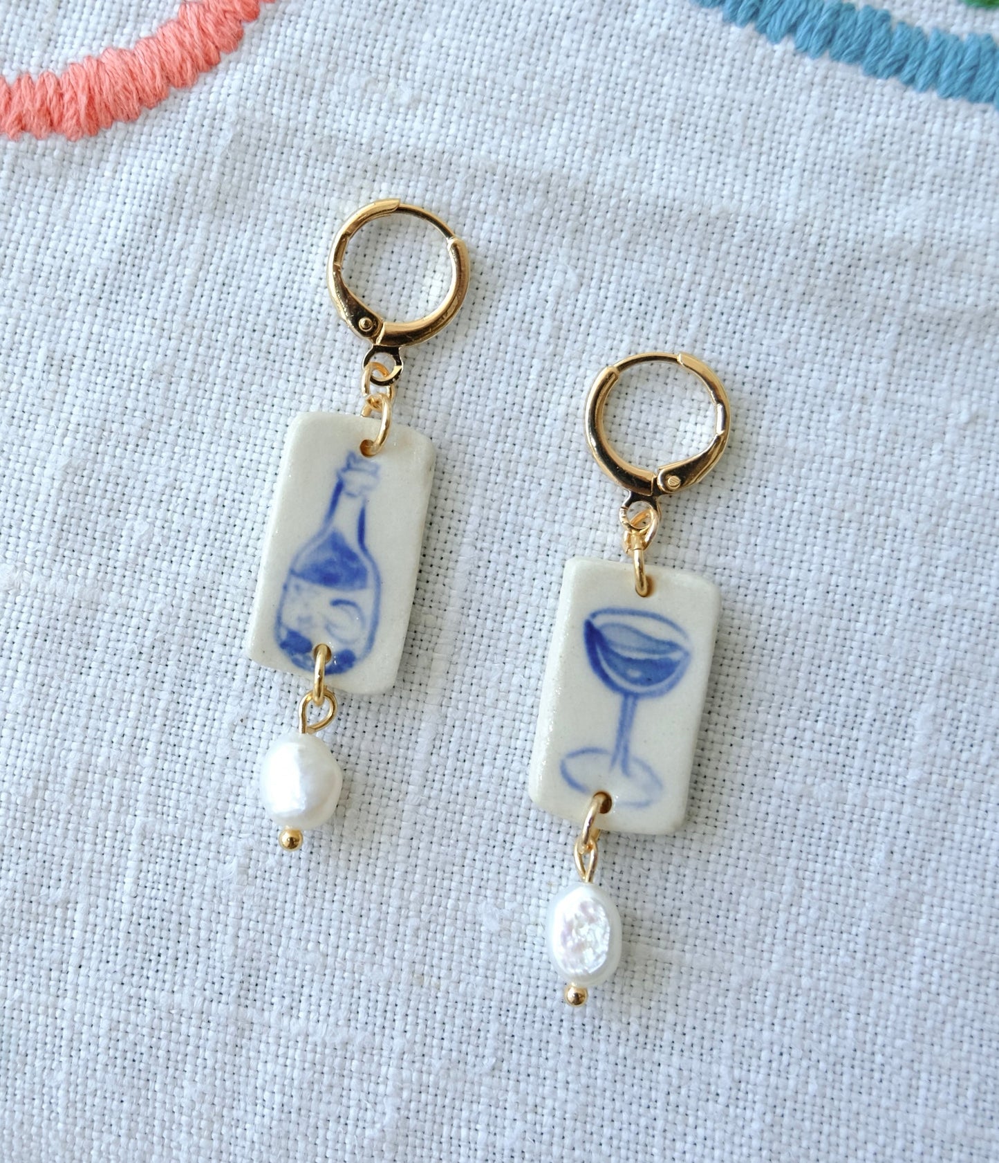 Pinot Noir Mismatched Earrings