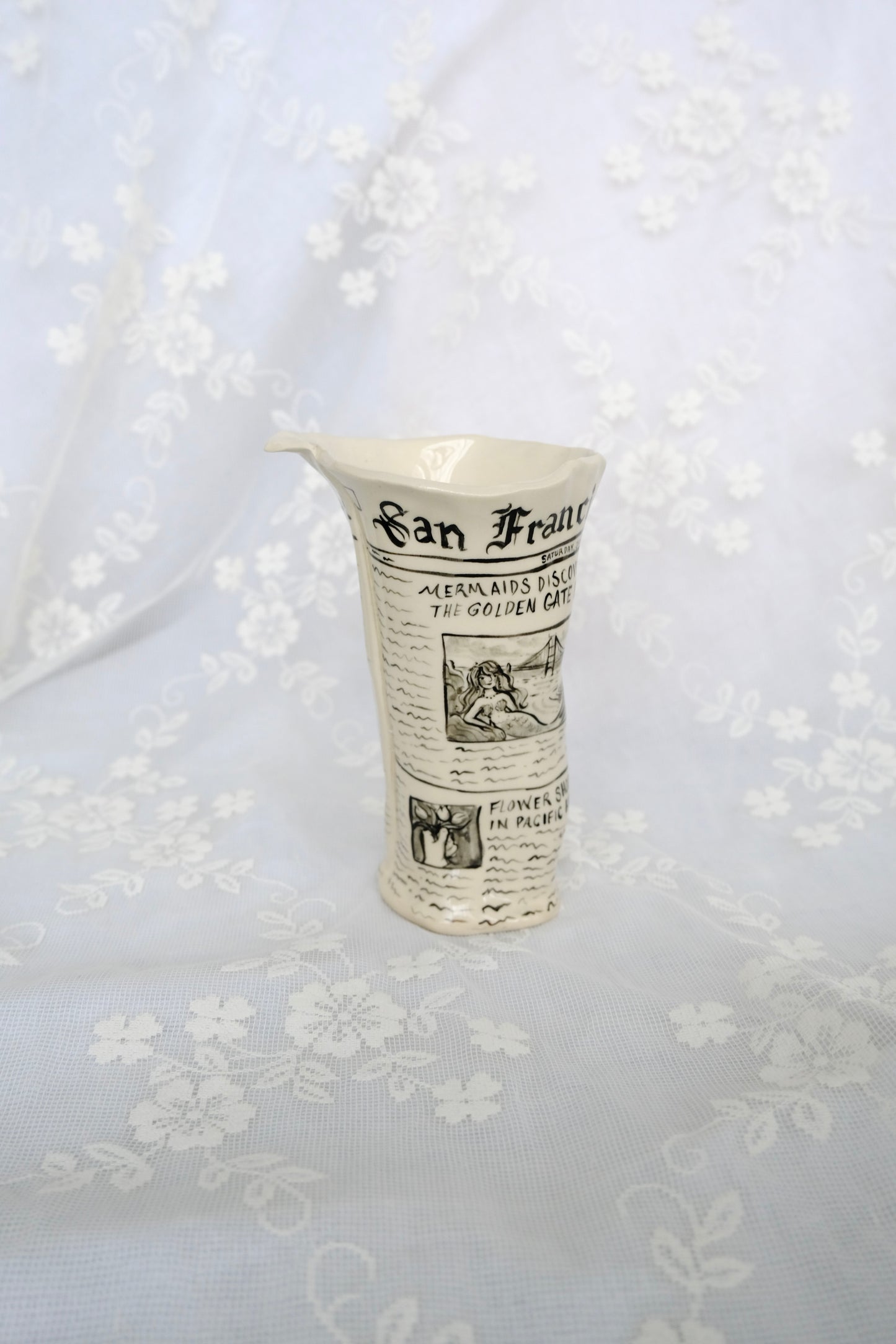 San Francisco Chronicle Newspaper Vase 2
