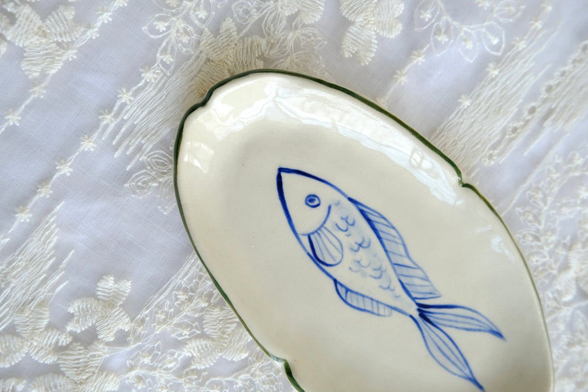 Blue Fish Trinket Dish