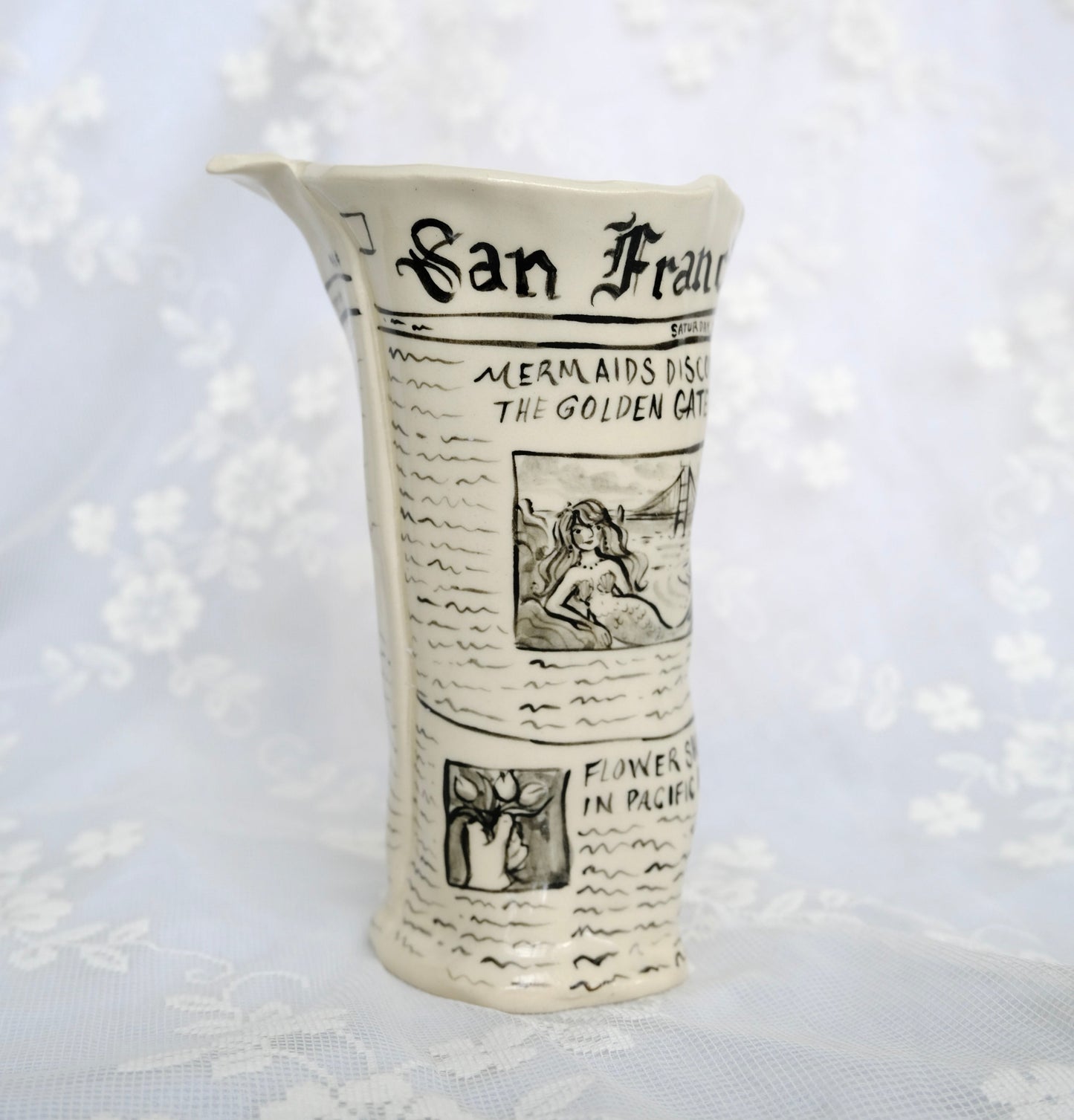 San Francisco Chronicle Newspaper Vase 2