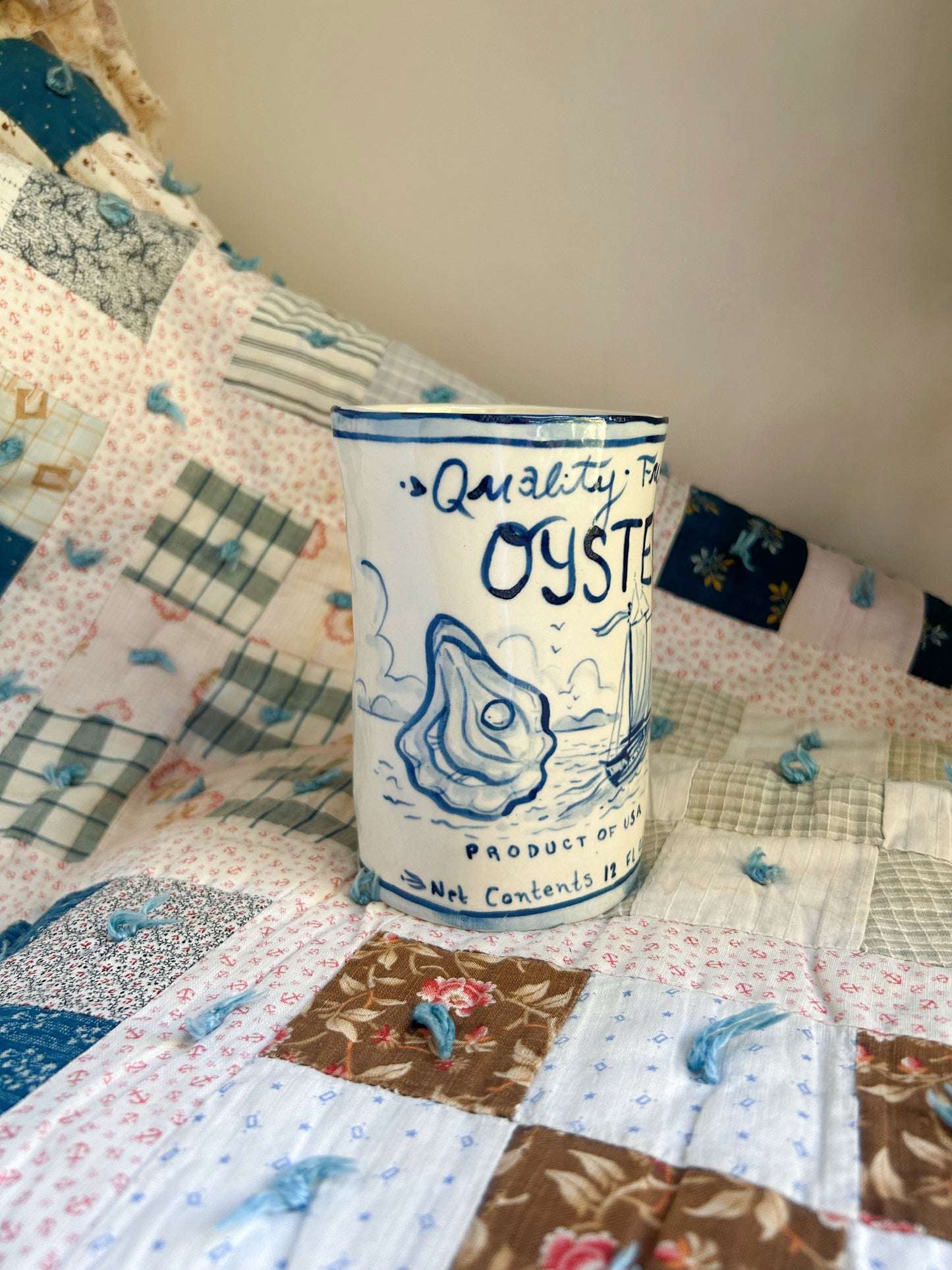 Quality Fresh Oysters in a Can Vase