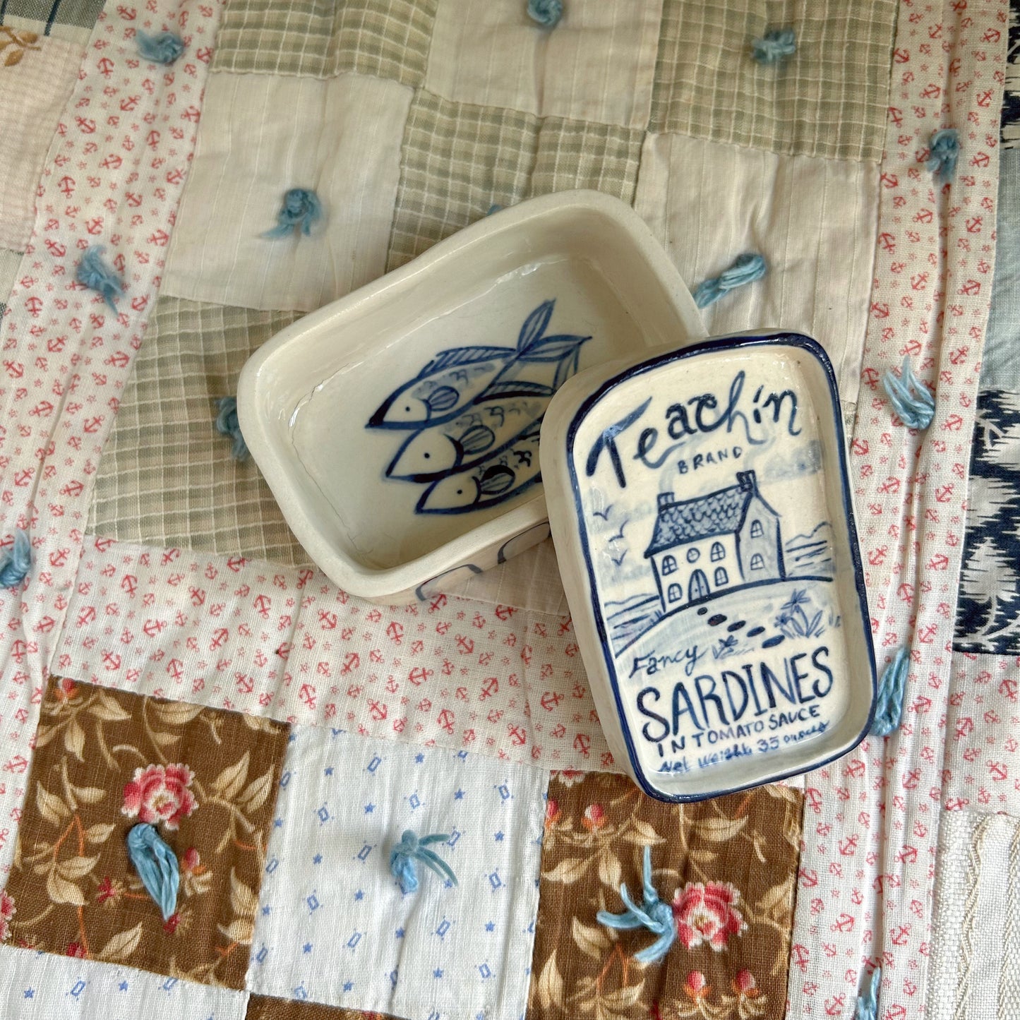 Teachín Cottage Sardine Tin Trinket Box