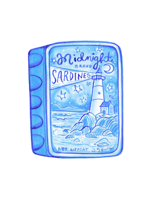 Midnight Sardines Print