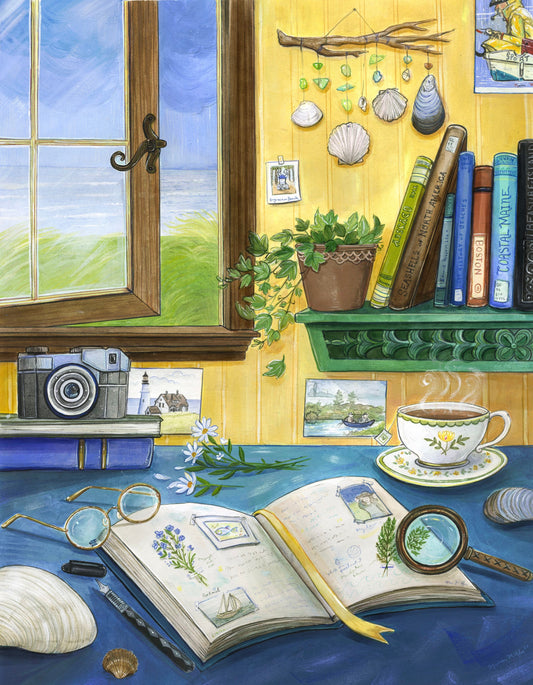 Tea by the Sea Still Life Signed Matte Print